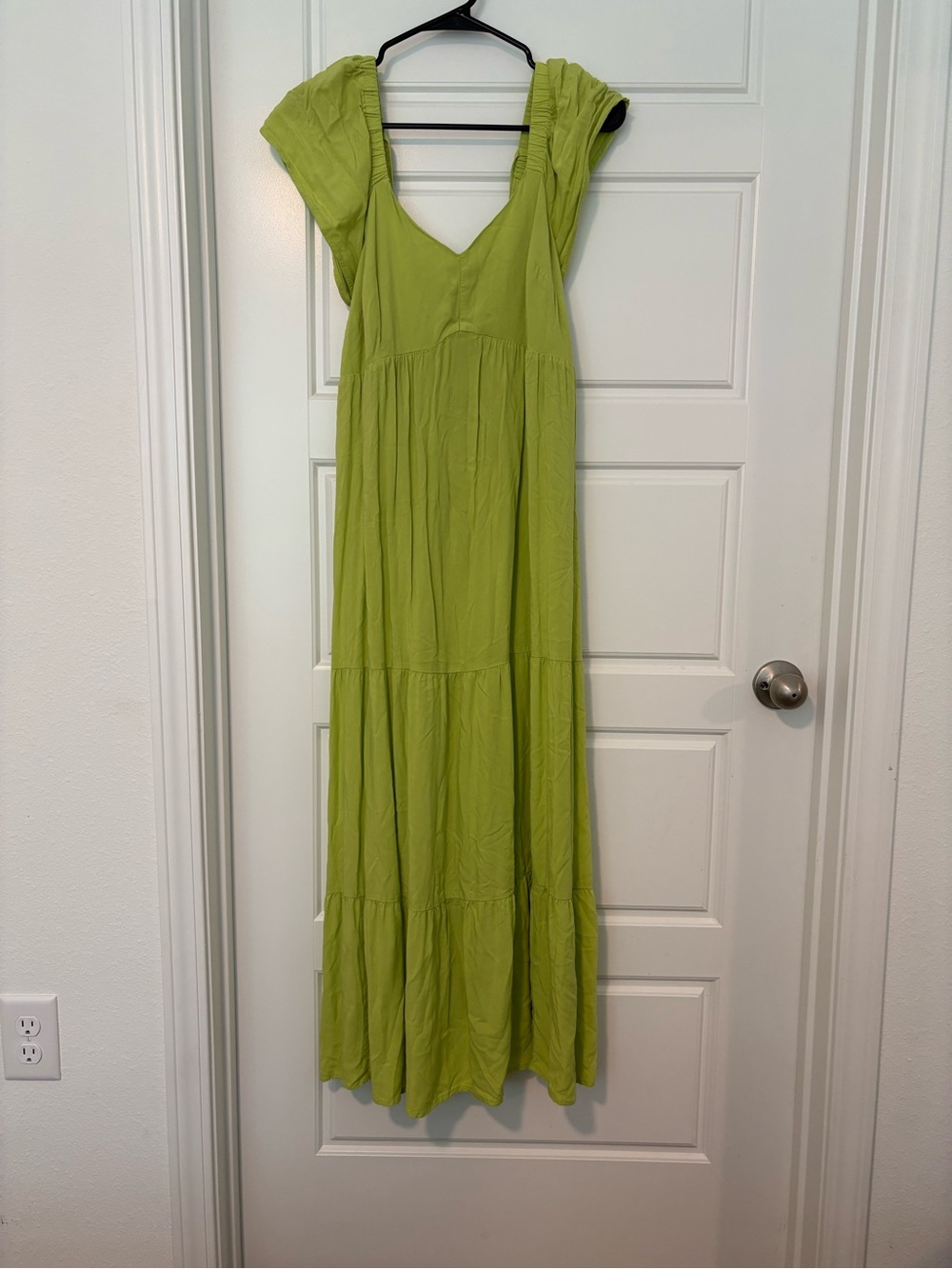 Isabel Maternity by Ingrid & Isabel Lime Green Tiered Maxi Dress